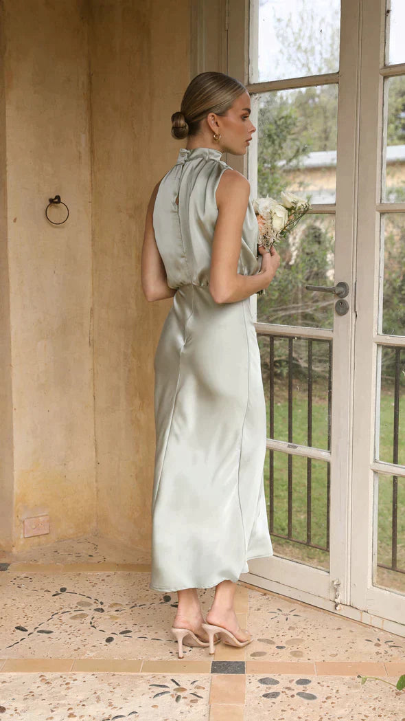 Nancy - Glänzendes, langes Damenkleid