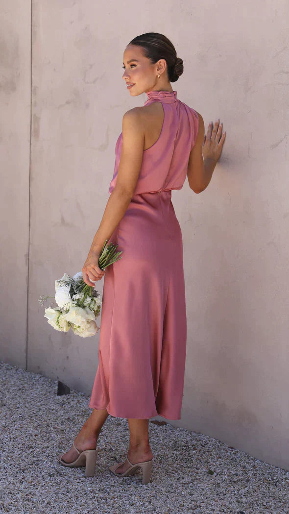 Nancy - Glänzendes, langes Damenkleid
