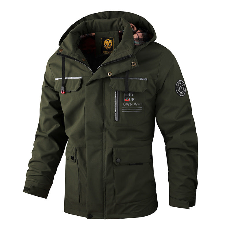Gabriel - Wasserdichte Herren-Winterjacke mit Kapuze