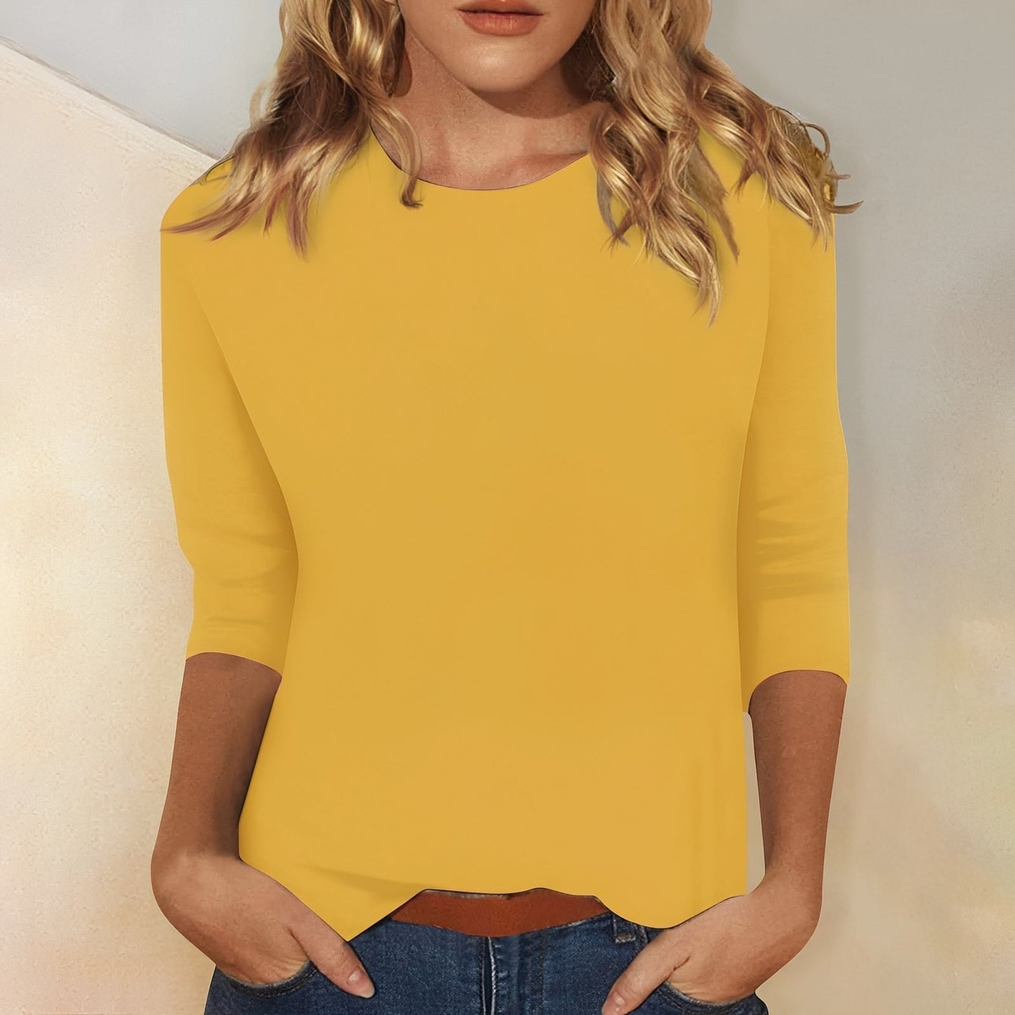 Louisa - Lockeres, schlichtes Langarmshirt für Damen