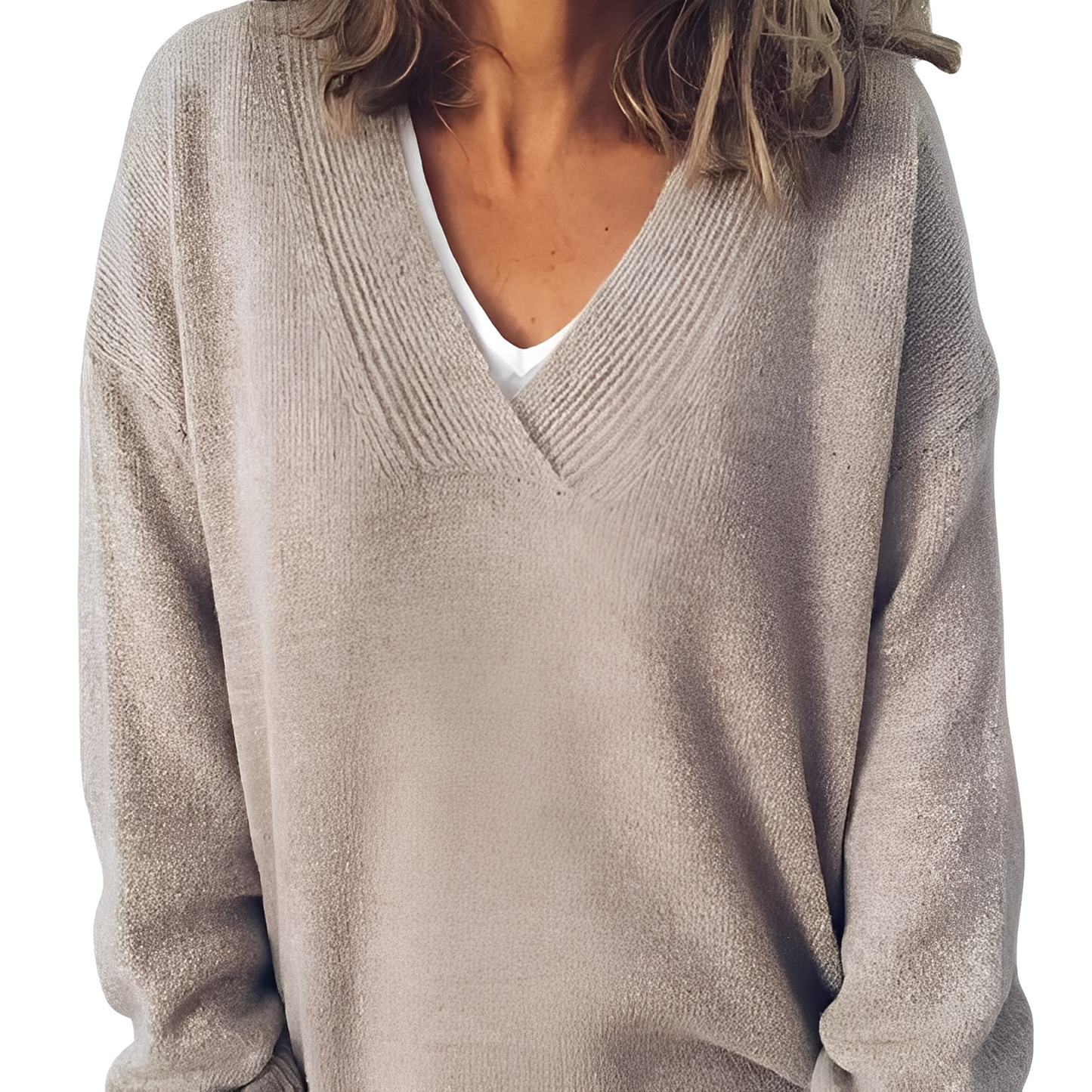 Camryn - Locker gestrickter Frauenpullover