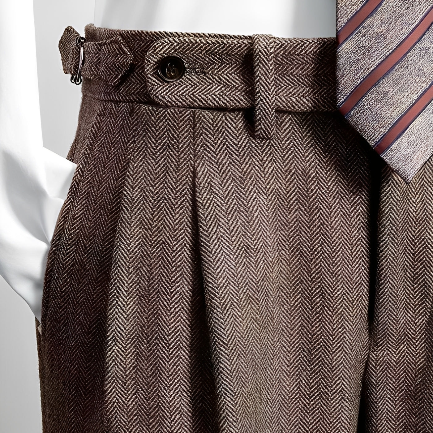 Osbert - Bequeme Tweed-Wollhose für Männer