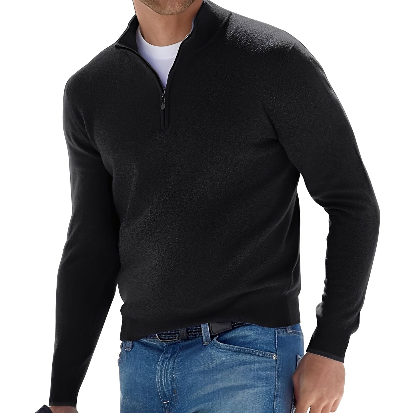 Rufus - Leichte Herrenjacke mit Reißverschluss und hohem Kragen