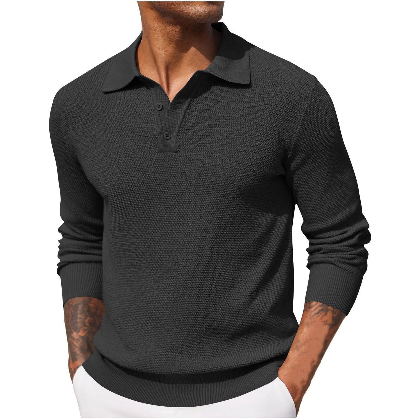 Harrison - Lockeres Herren-Langarm-Shirt