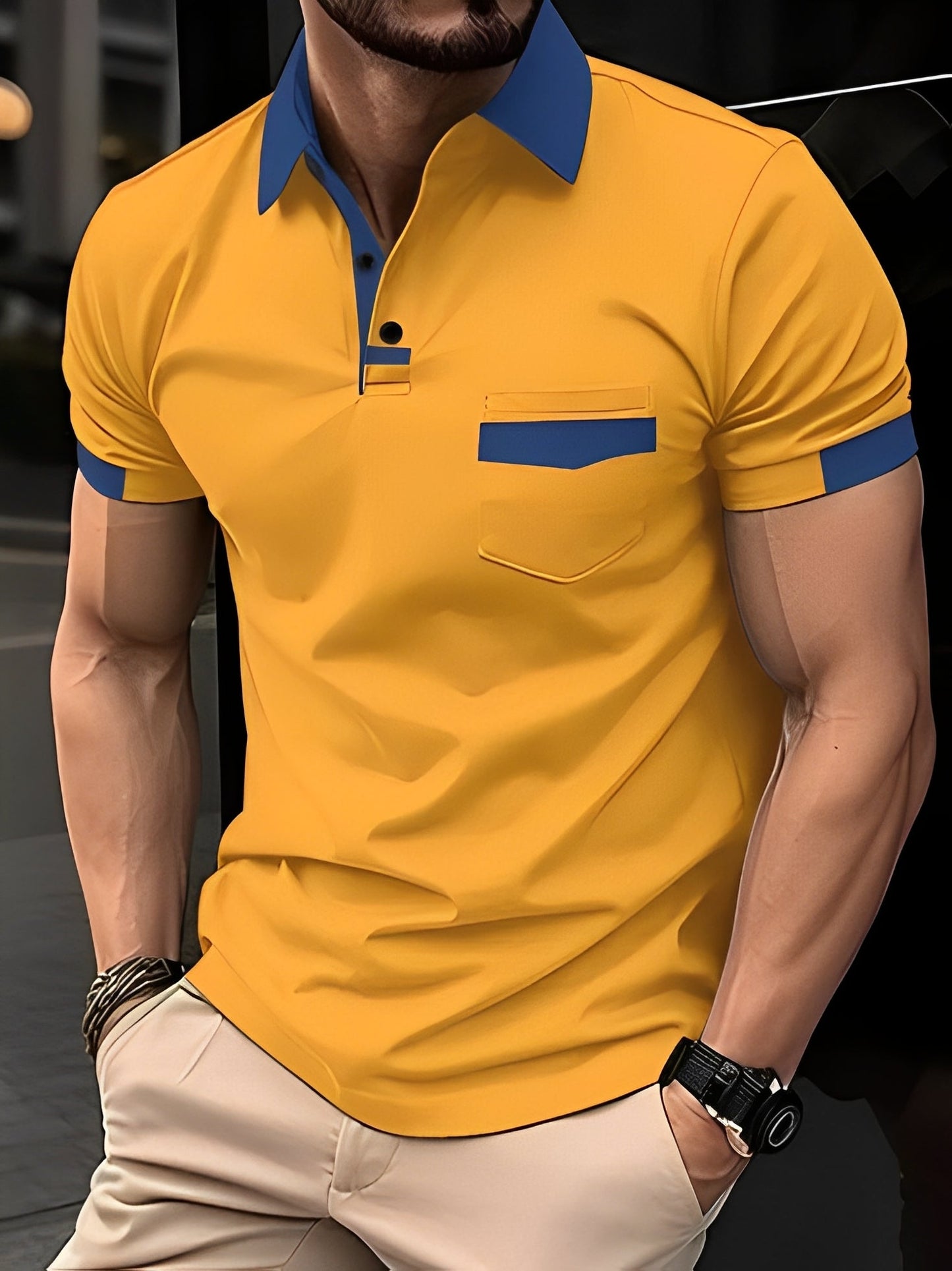 Darwin - Komfortables, enges Poloshirt für Herren