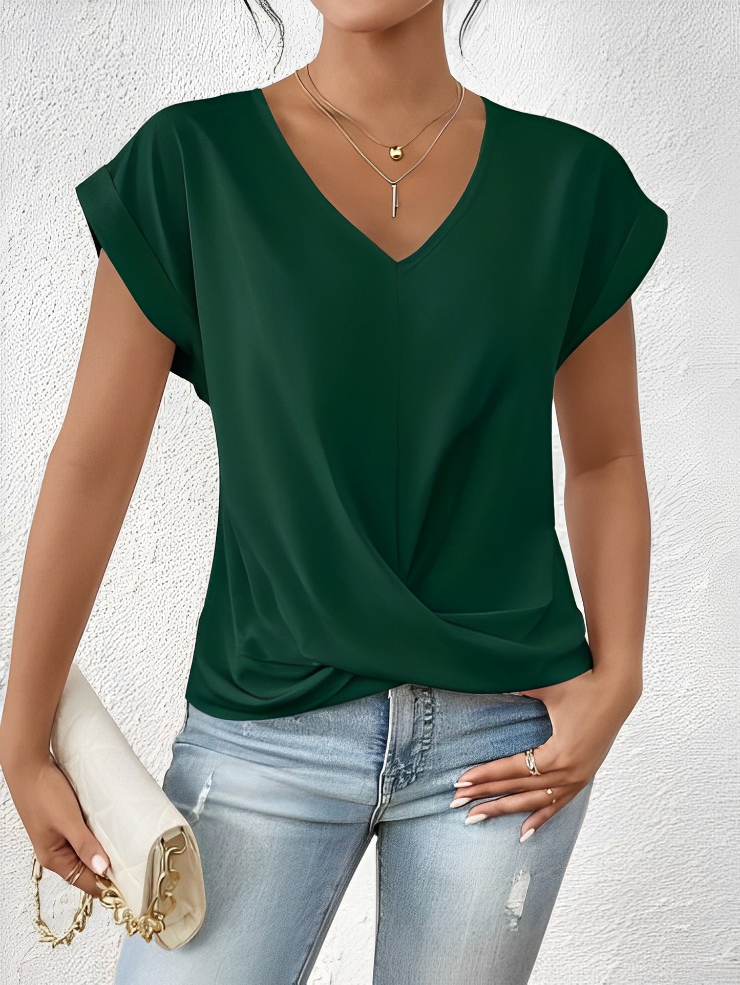 Jordana - Lässiges, unregelmäßiges Damen-T-Shirt