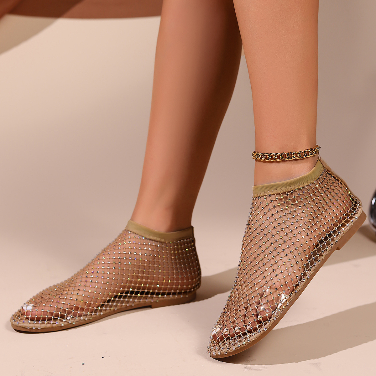 Darly - Damen Sandalen mit Strass und offenem Design