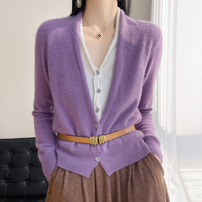 Jayleen - Weites Strickoberteil mit Knöpfen für Damen