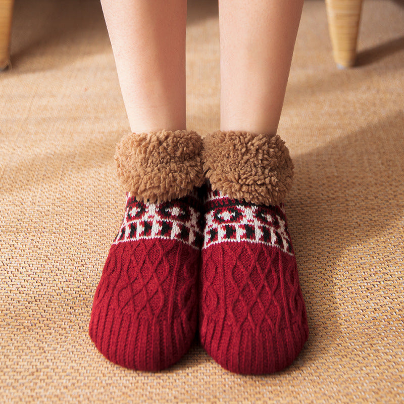 Nichole - Stilvolle, warme Antirutsch-Socken für Damen