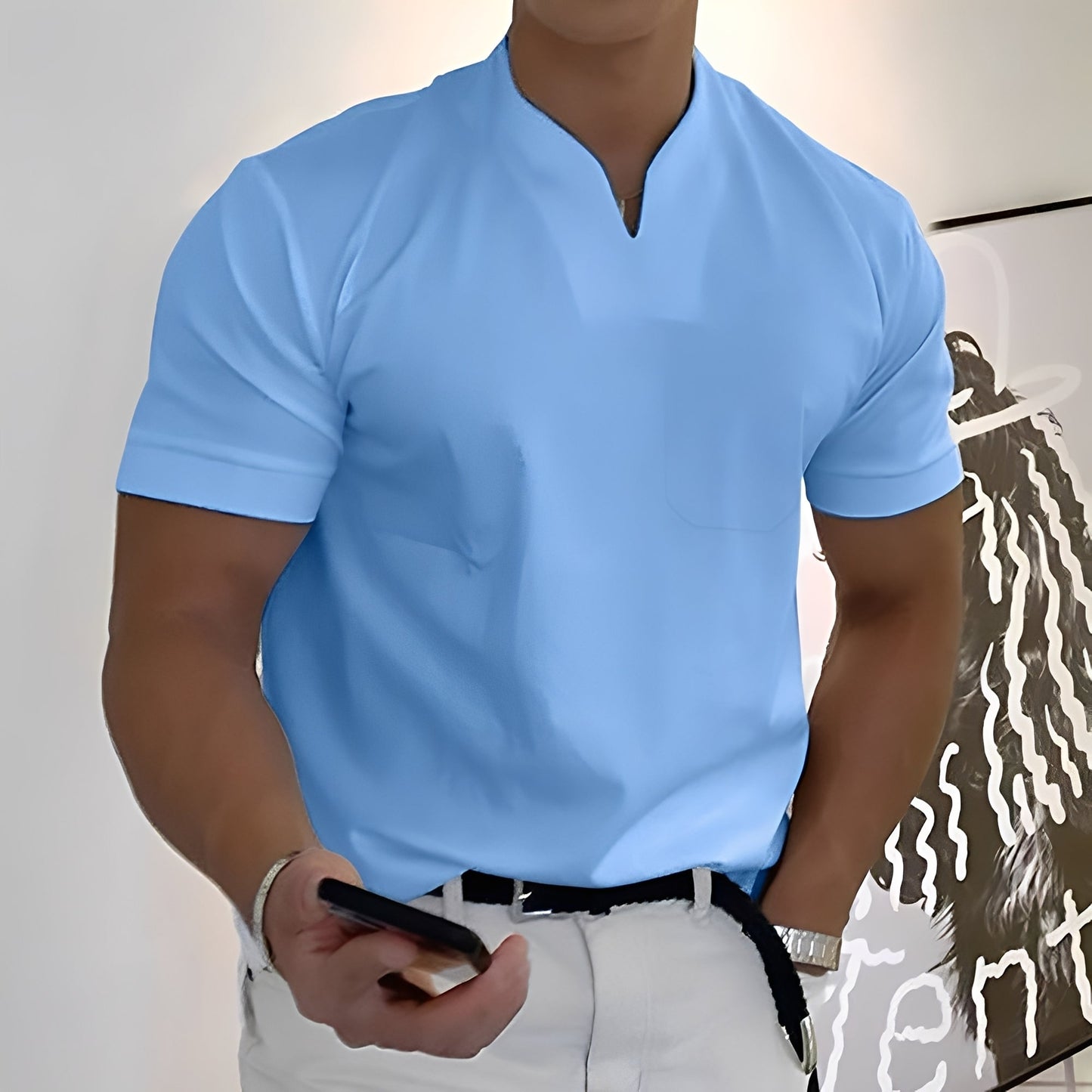 Dylan - Enges, kurzärmeliges Herren-Businesshemd