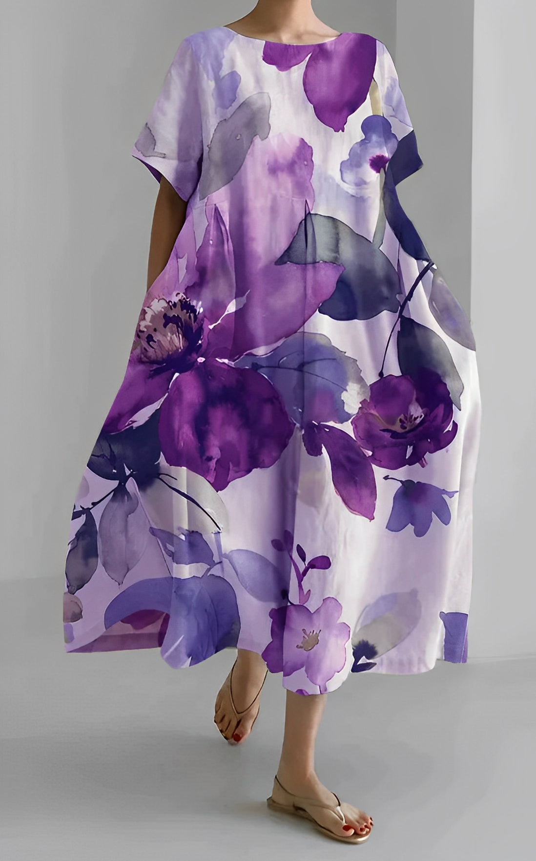 Purdie - Langes Damenkleid in großer Größe