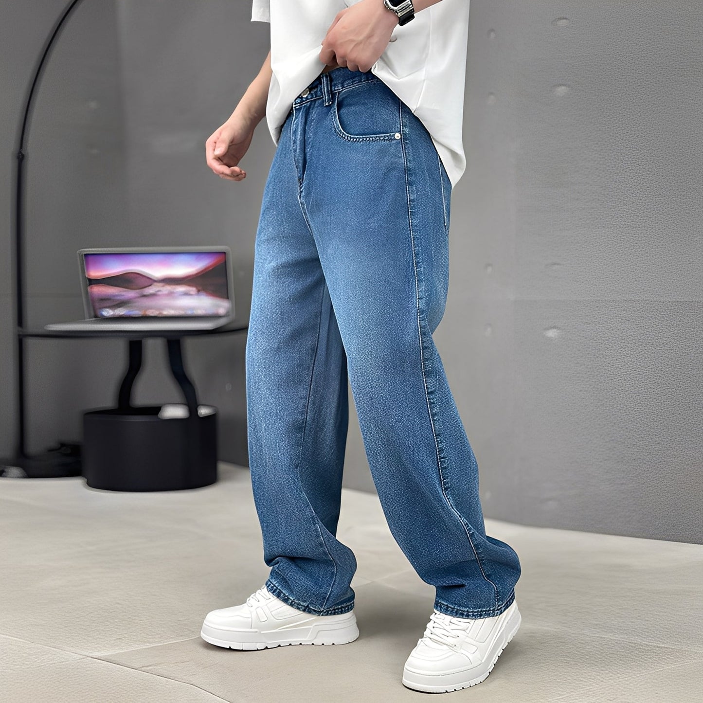 Wendell - Trendige Herrenjeans mit weitem Schnitt