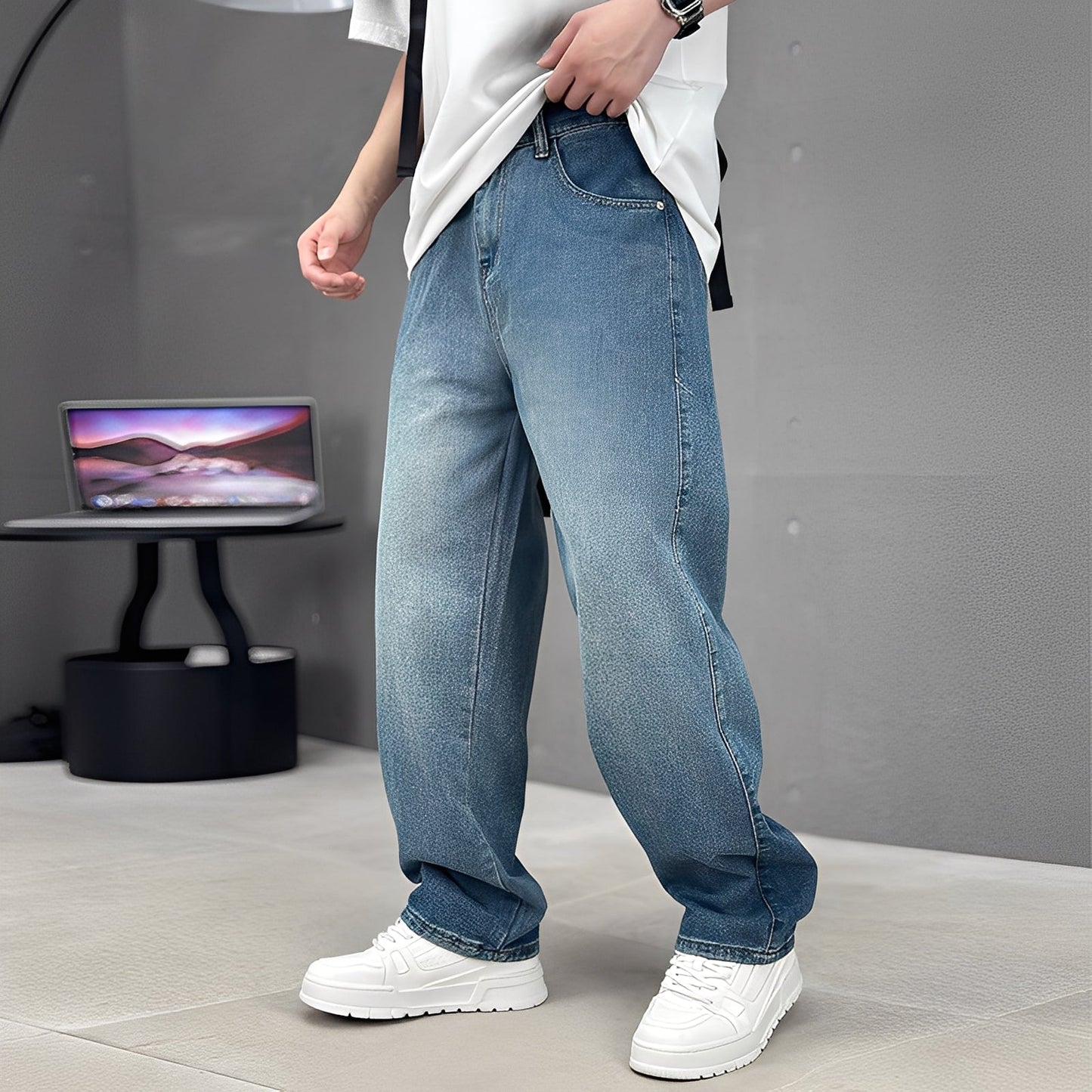 Wendell - Trendige Herrenjeans mit weitem Schnitt
