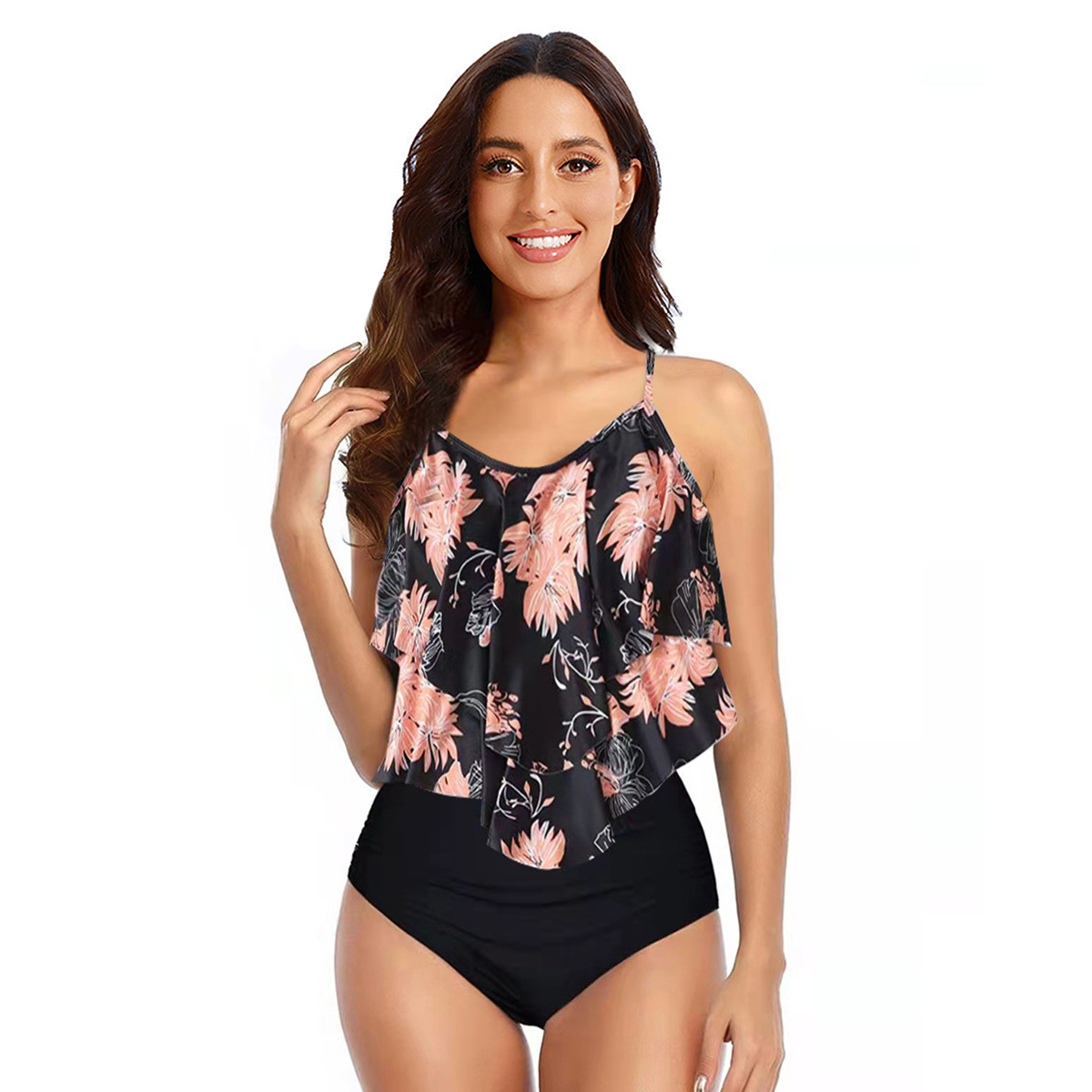Haylie - Damen-Tankini-Set mit Rüschentop