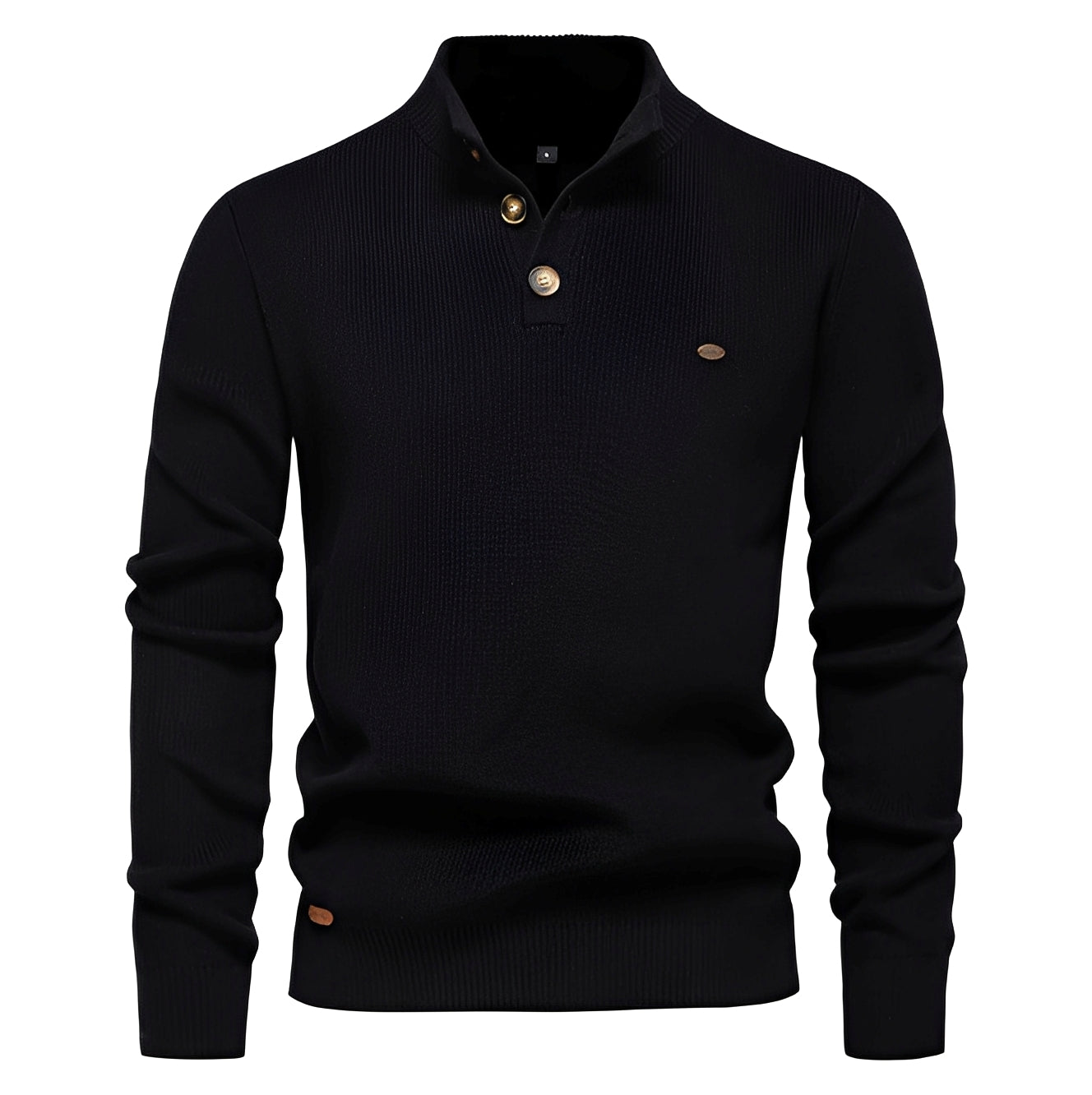 Royston - Pull homme confortable avec fermeture éclair quart