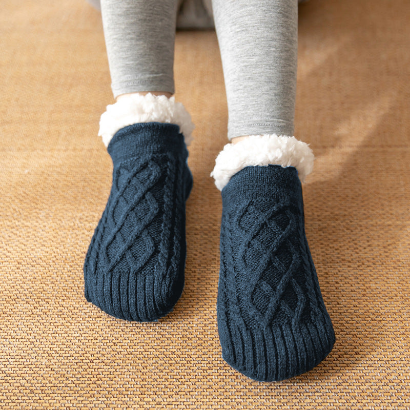 Raquel - Bequeme und rutschfeste Damenplüschsocken für den Winter
