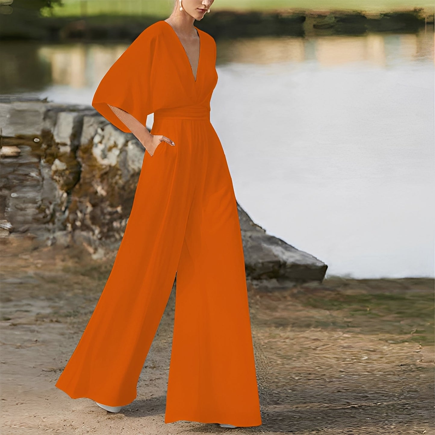 Carmella - Komfortabler Damen-Jumpsuit mit hohem Bund
