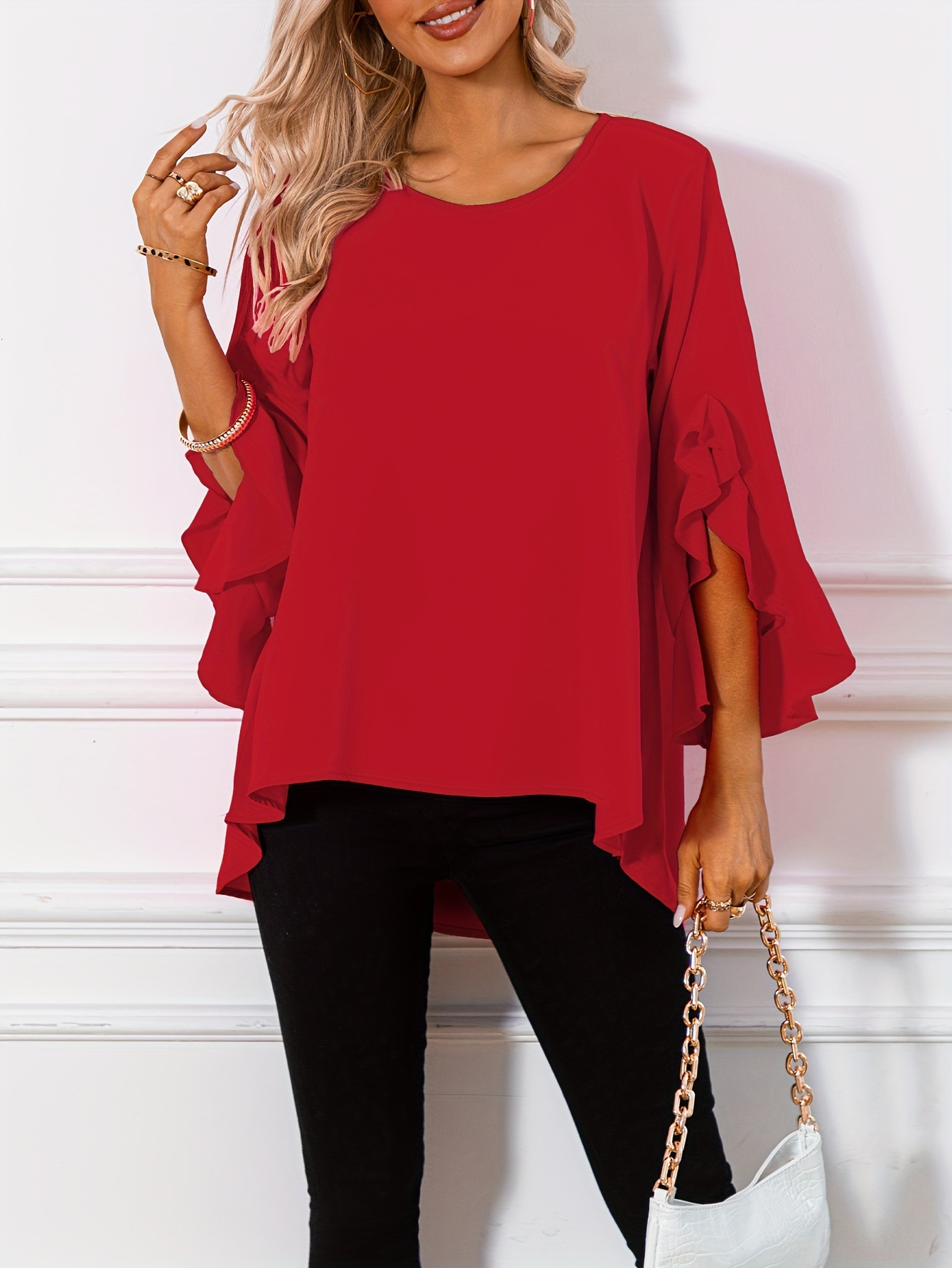 Jessica - Legere Bluse mit Rüschen