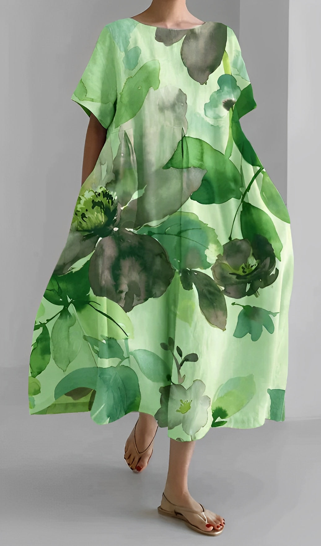 Purdie - Langes Damenkleid in großer Größe