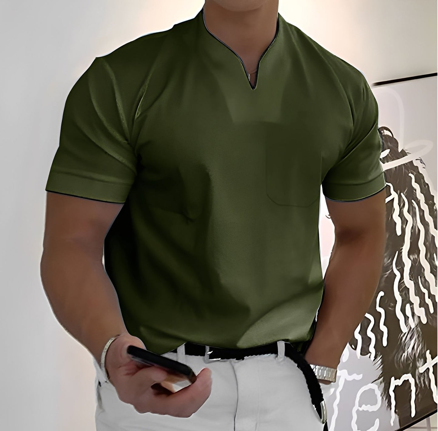 Dylan - Enges, kurzärmeliges Herren-Businesshemd
