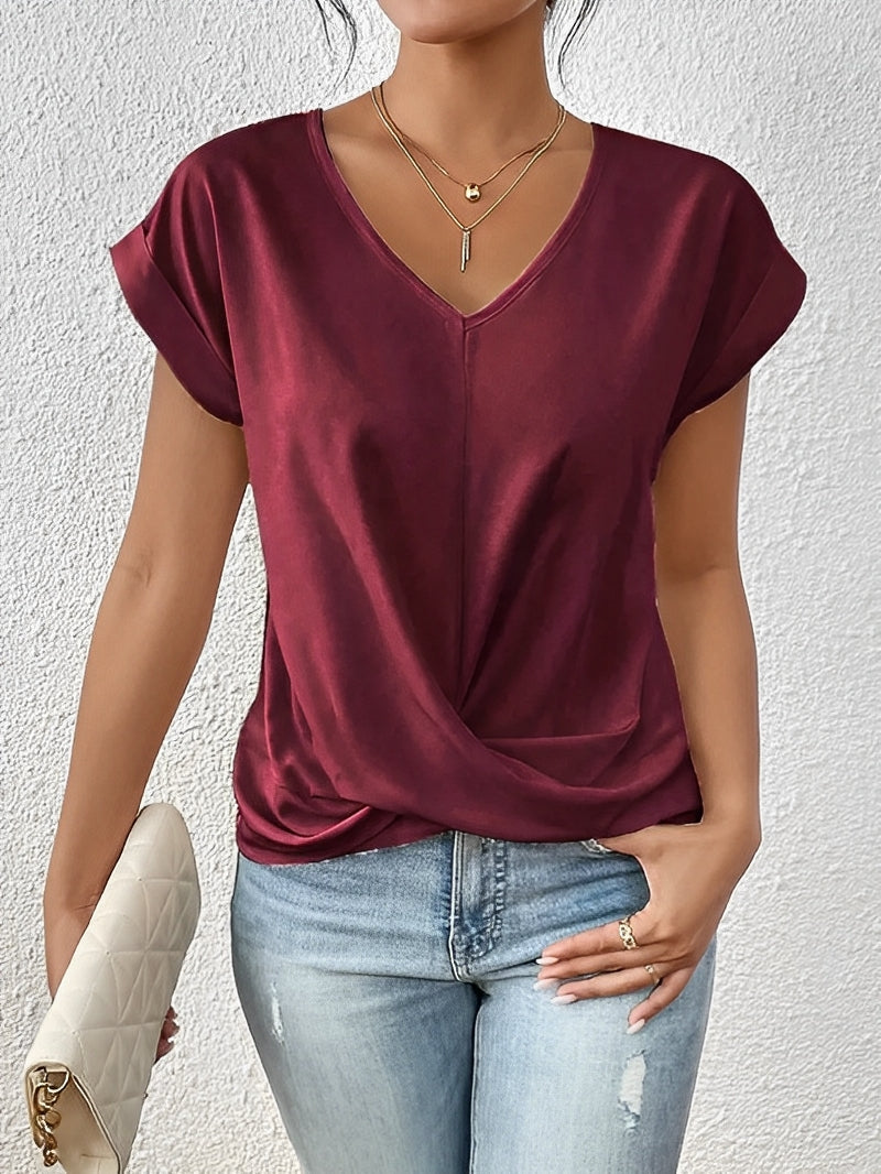 Jordana - Lässiges, unregelmäßiges Damen-T-Shirt