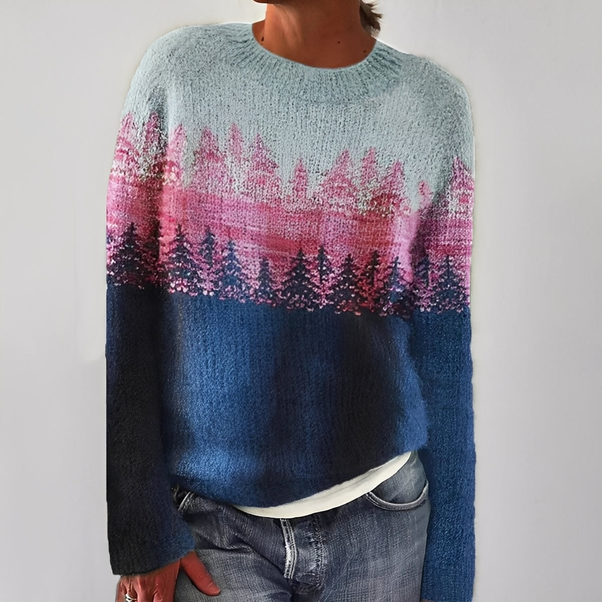 Heather - Klassischer Damenpullover mit Muster