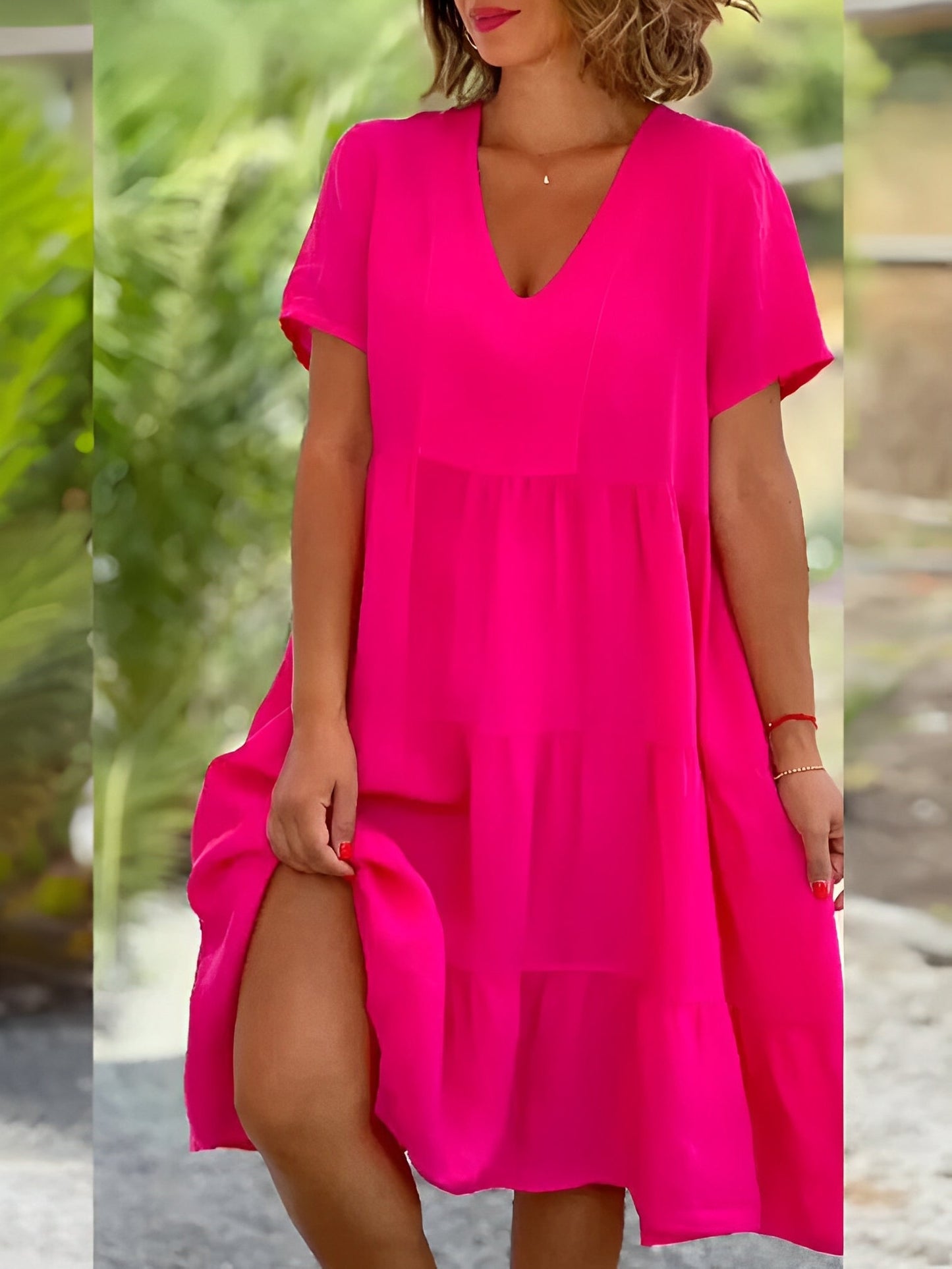 Ethelinda - Weit geschnittenes Kleid für Damen