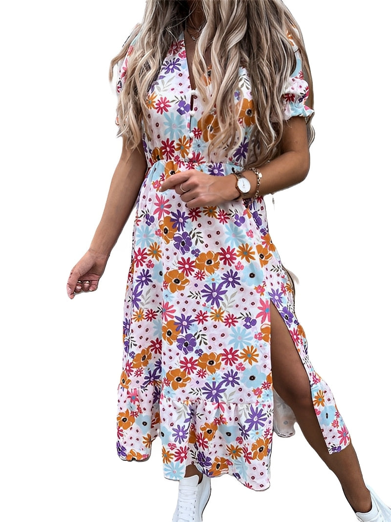 Cailyn - Schickes Sommerkleid mit Blumenmuster für Damen