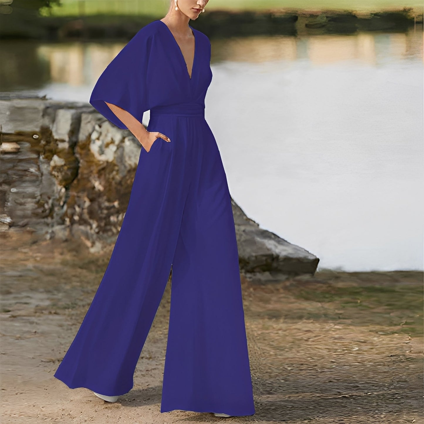 Carmella - Komfortabler Damen-Jumpsuit mit hohem Bund