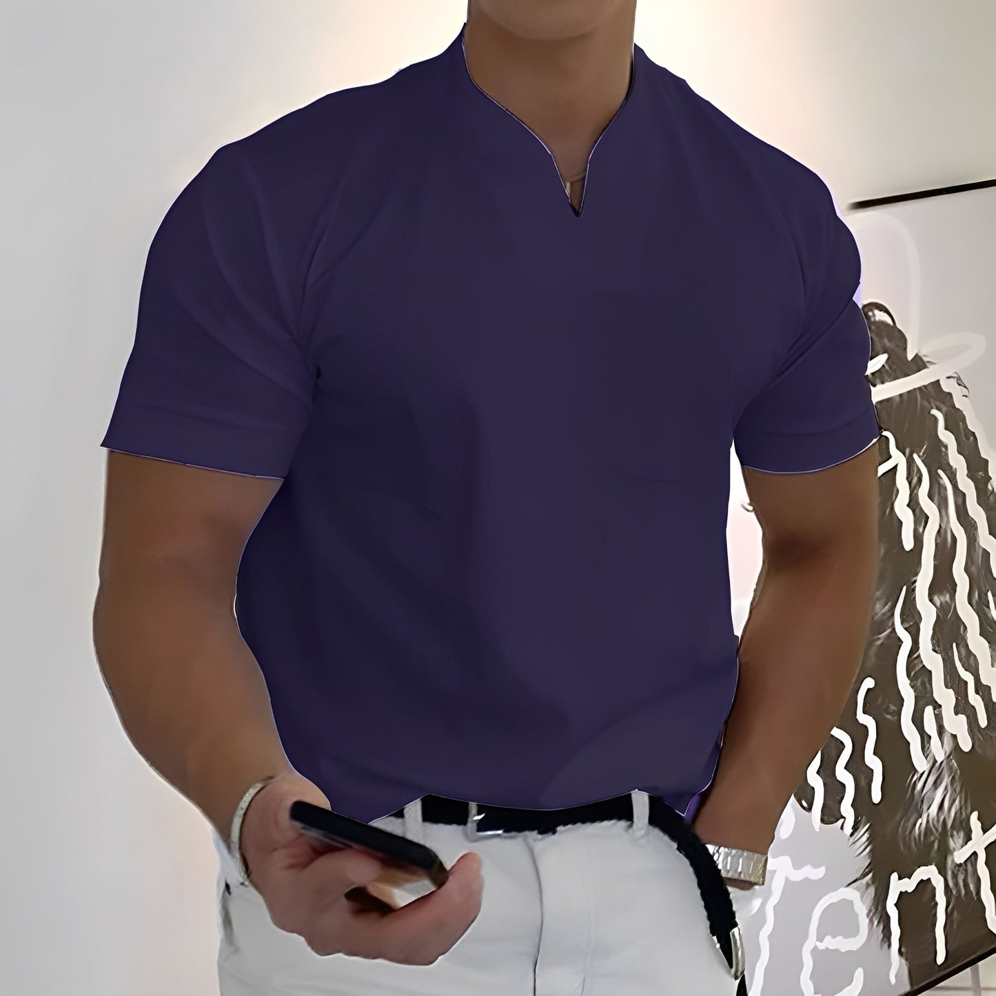 Dylan - Enges, kurzärmeliges Herren-Businesshemd