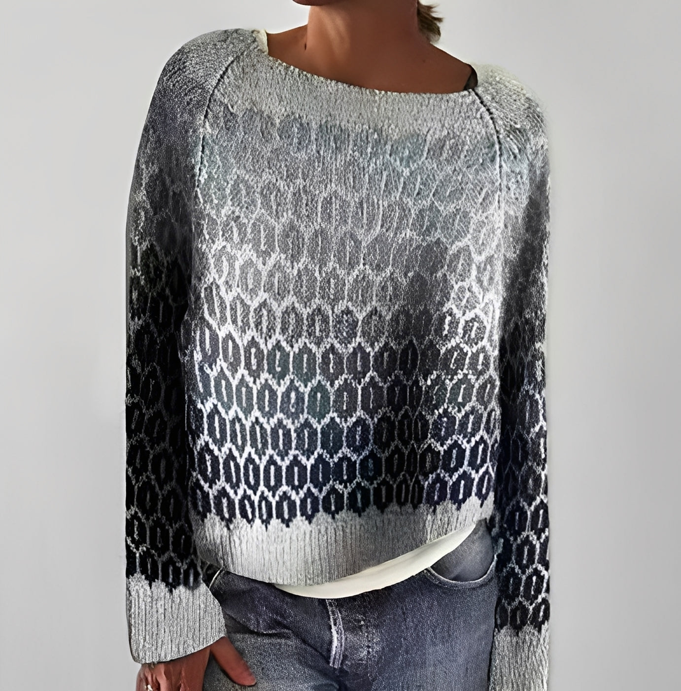Christiana - Klassischer Damenpullover mit Muster