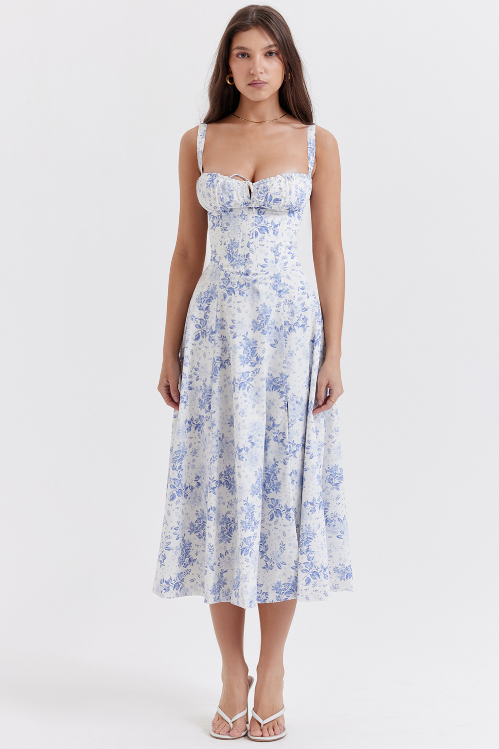 Jacqueline - Elegantes mittellanges Korsettkleid für Damen