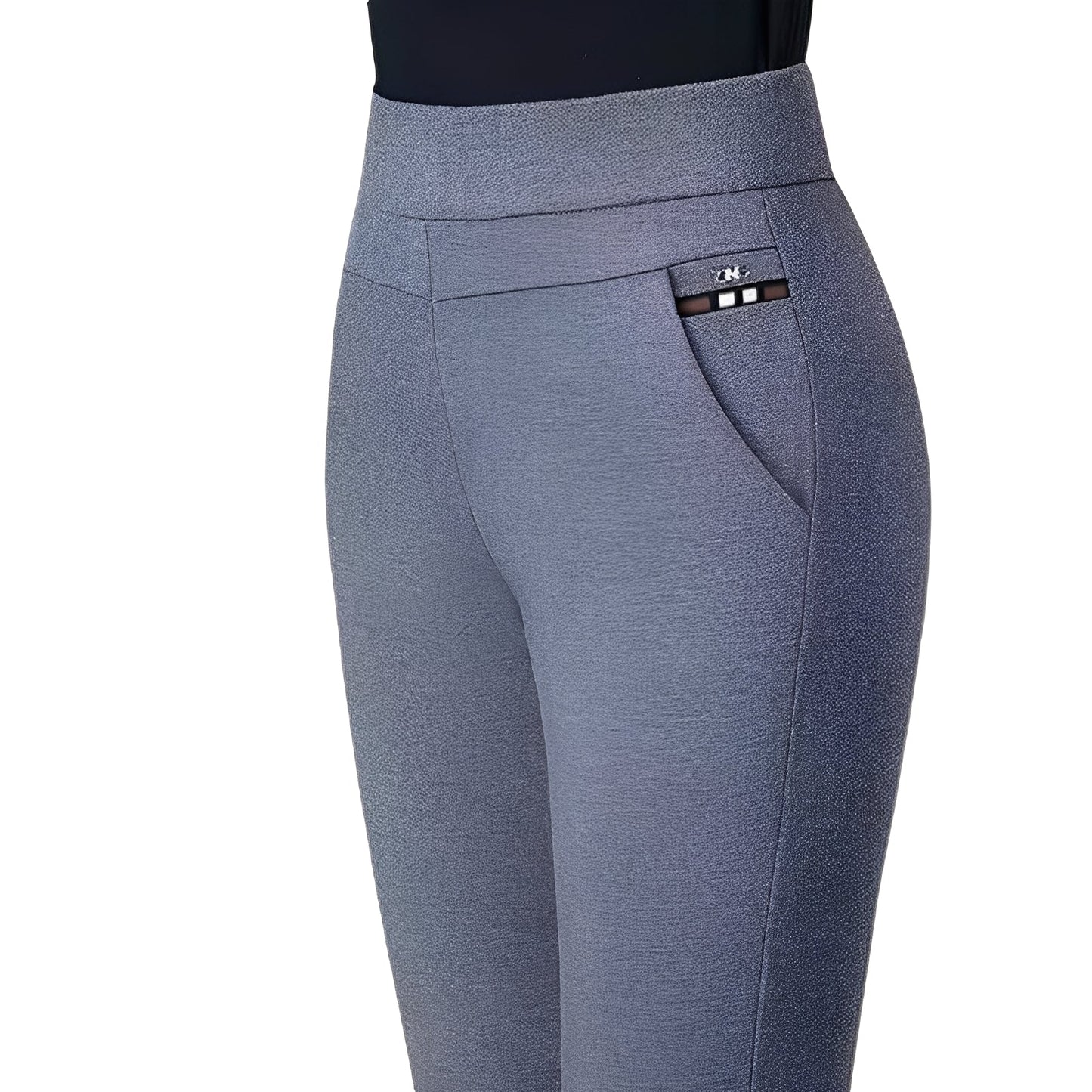 Wenda - Damenhose mit hohem Taillenbund und elastischem Bund