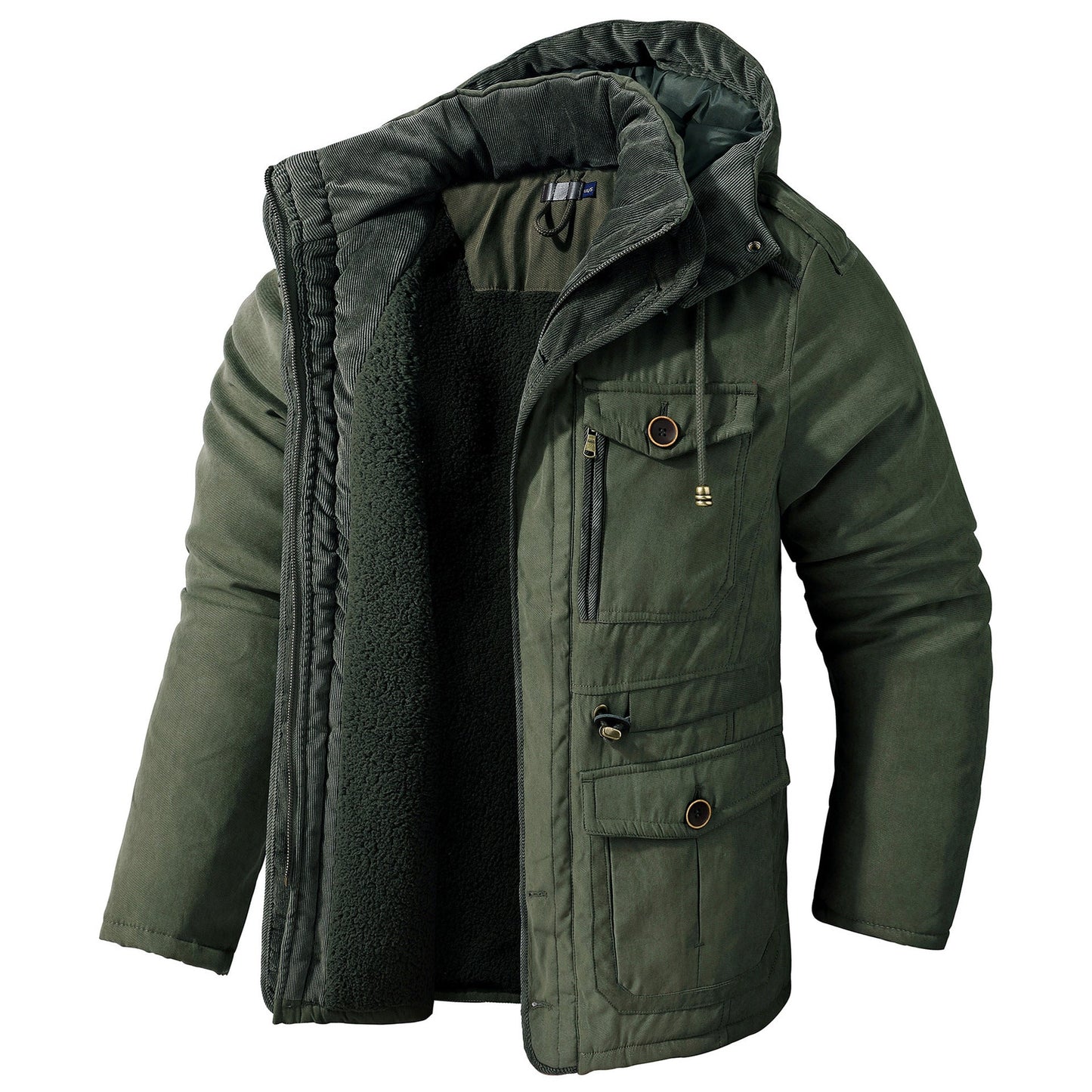 Daren - Kuschelige Herrenjacke mit Kapuze