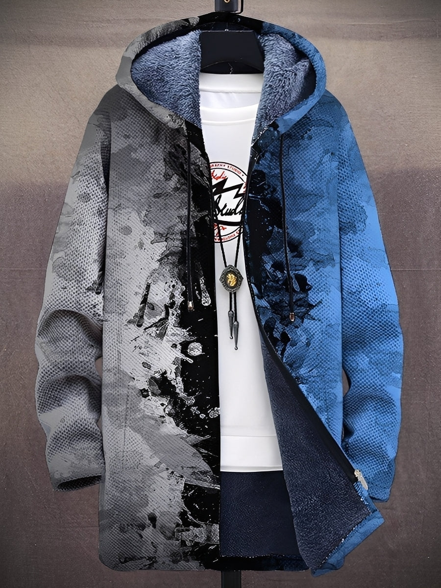 Trenton - Modische Herrenjacke mit Kapuze und Print