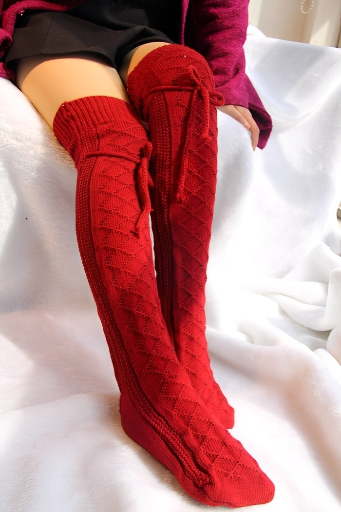 Rozanne - Elegante, warme Overknee-Socken für Damen