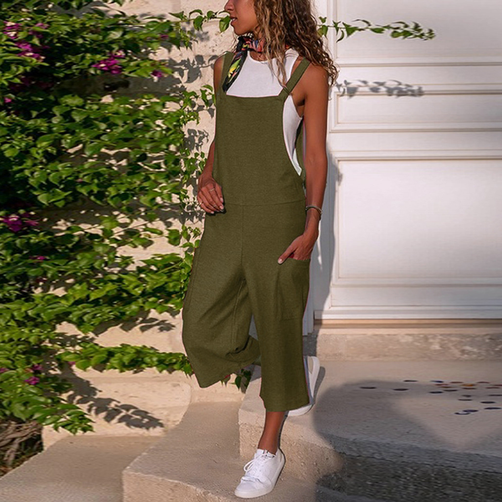 Sela - Lockere Damen-Latzhose aus Leinen