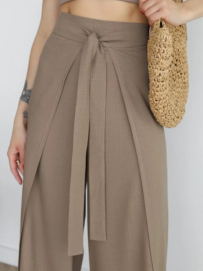 Suzanne - Einfache Damenhose mit weitem Bein