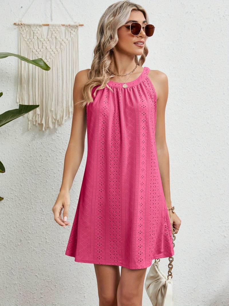 Valarie - Damen Schulterfreies, ausgeschnittenes Sommerkleid