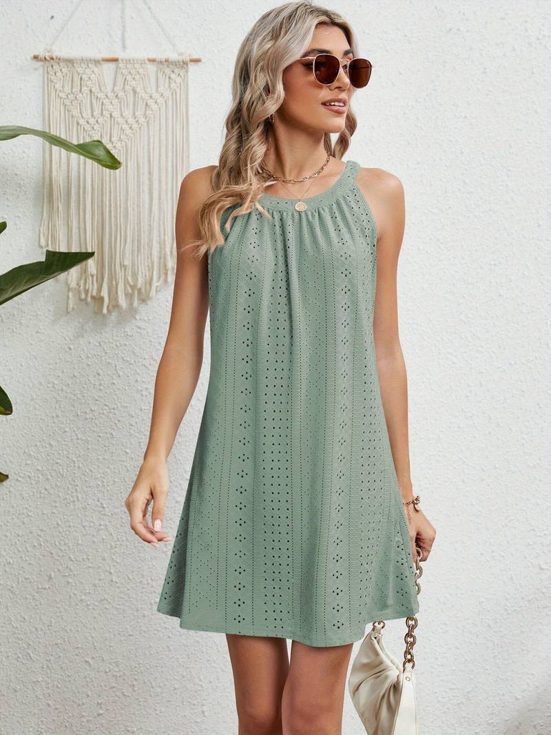 Valarie - Damen Schulterfreies, ausgeschnittenes Sommerkleid