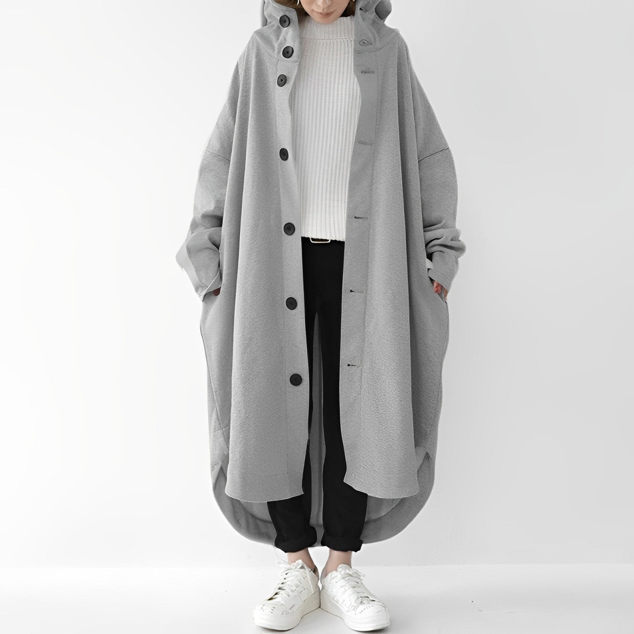 Jennica - Langer, lässiger Damen-Trenchcoat