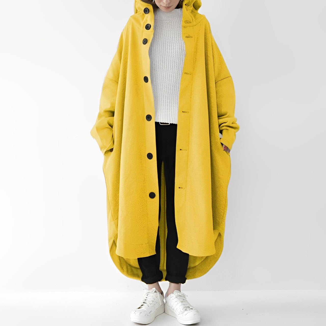 Jennica - Langer, lässiger Damen-Trenchcoat