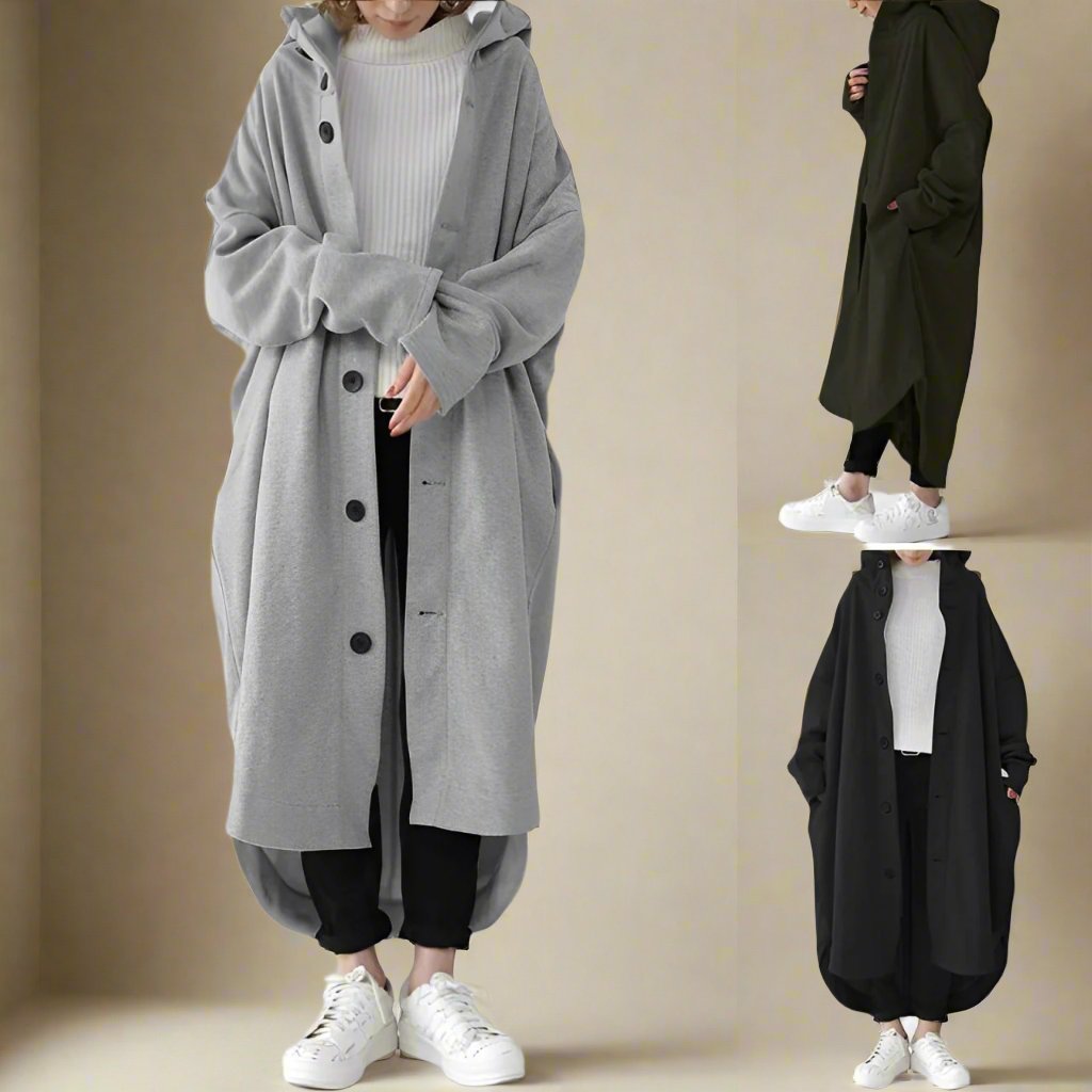 Jennica - Langer, lässiger Damen-Trenchcoat