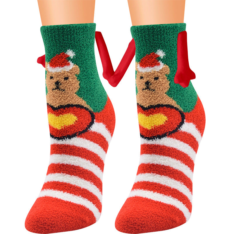 Cailin - Stilvolle Damen-Weihnachtssocken aus Fleece