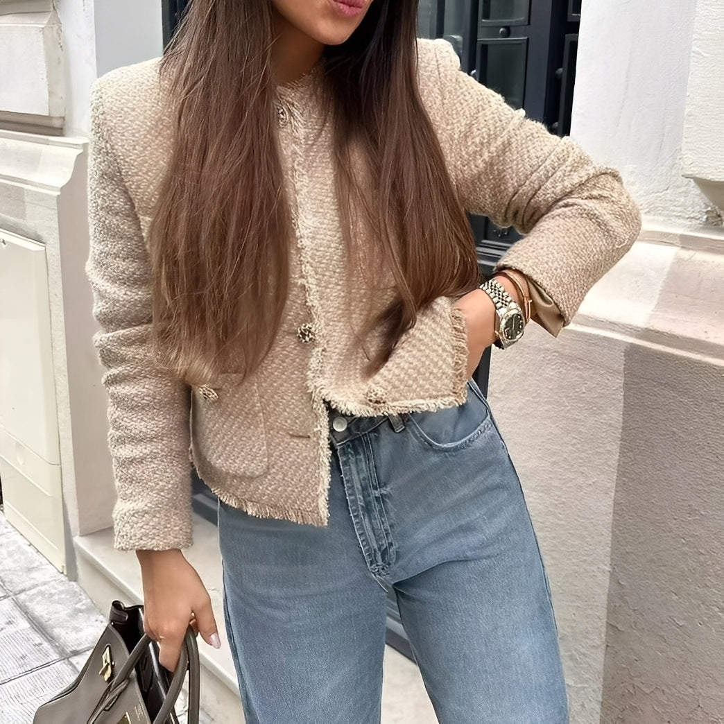 Samantha - Schicke Woll-Tweedjacke für Damen