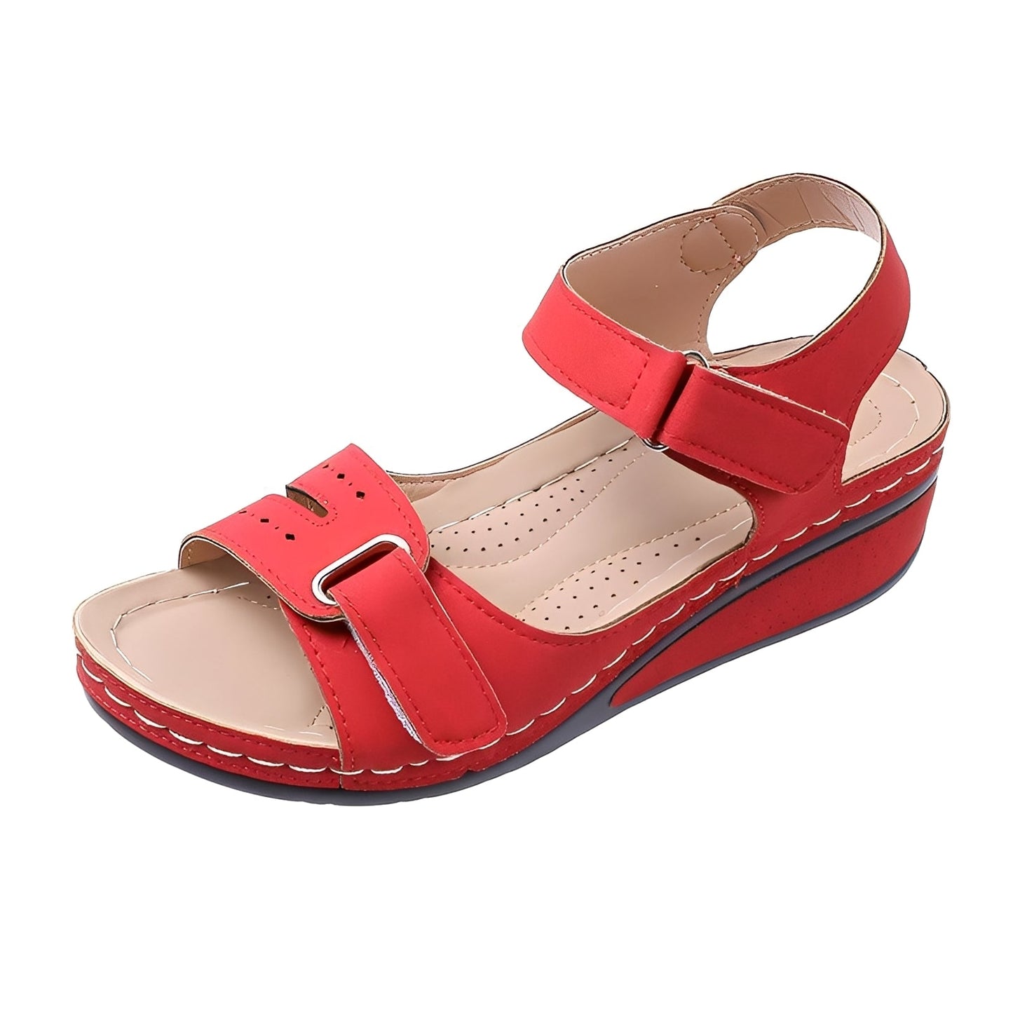 Marissa - Bequeme Frauensandalen mit Plateau und Trägern
