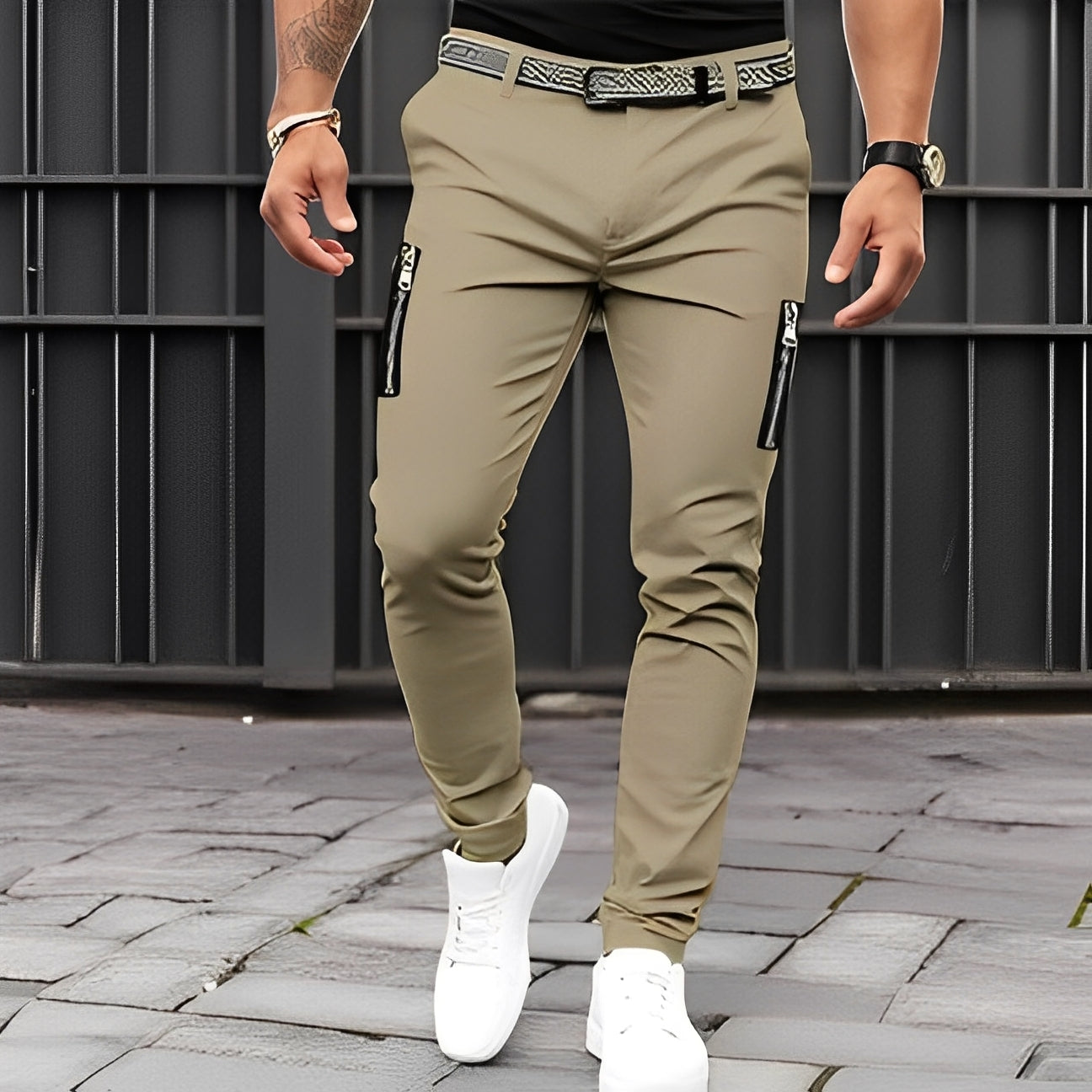 Jaron - Moderne, leichte Slim-Fit-Hose für Männer
