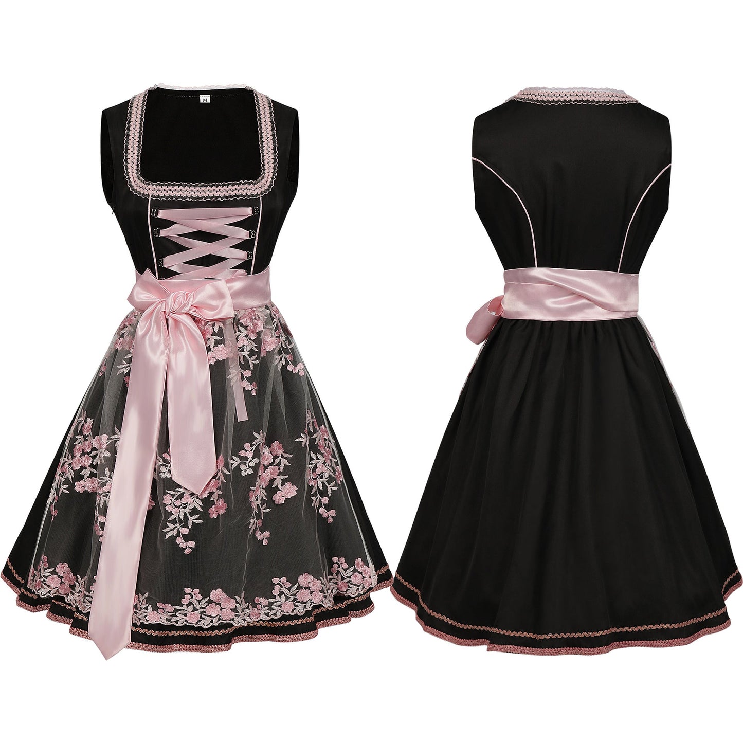 Elenora - Ärmelloses Dirndlkleid mit Schlitz für Damen für das Oktoberfest