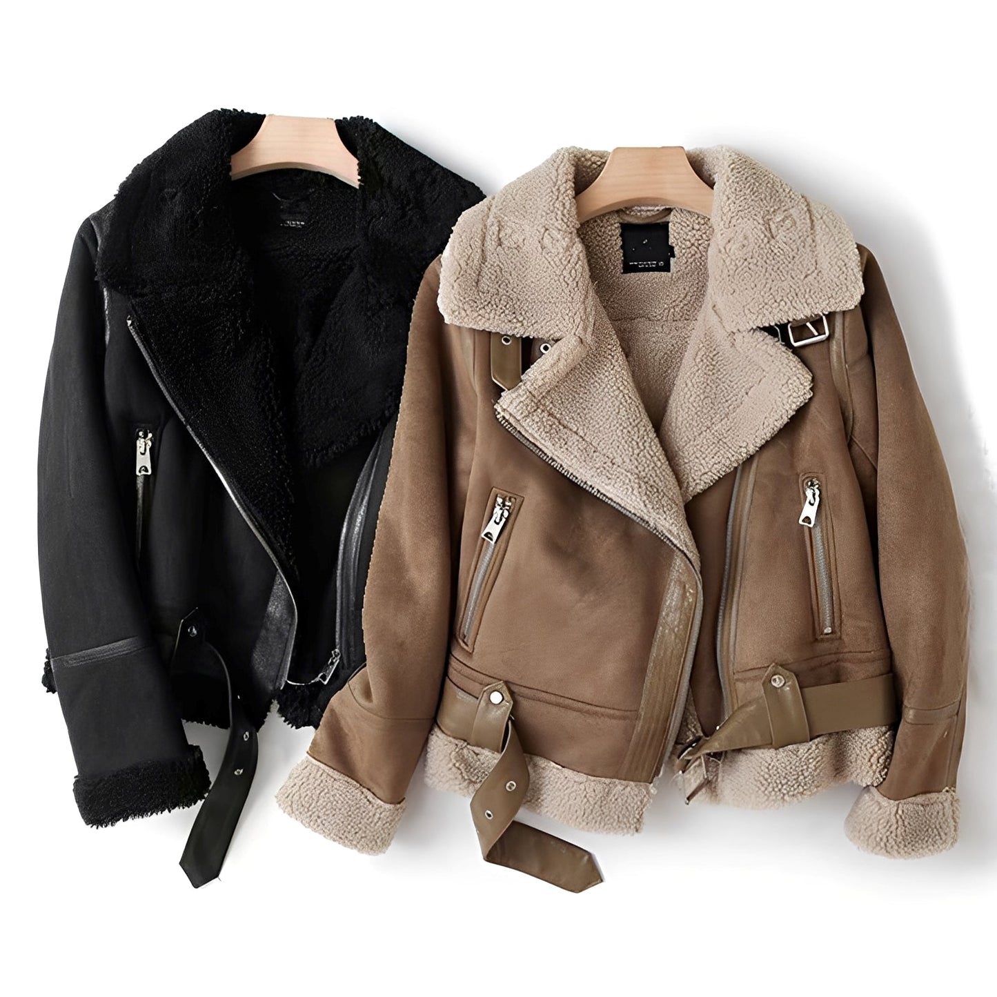 Serrena - Bequem warme Damenlederjacke