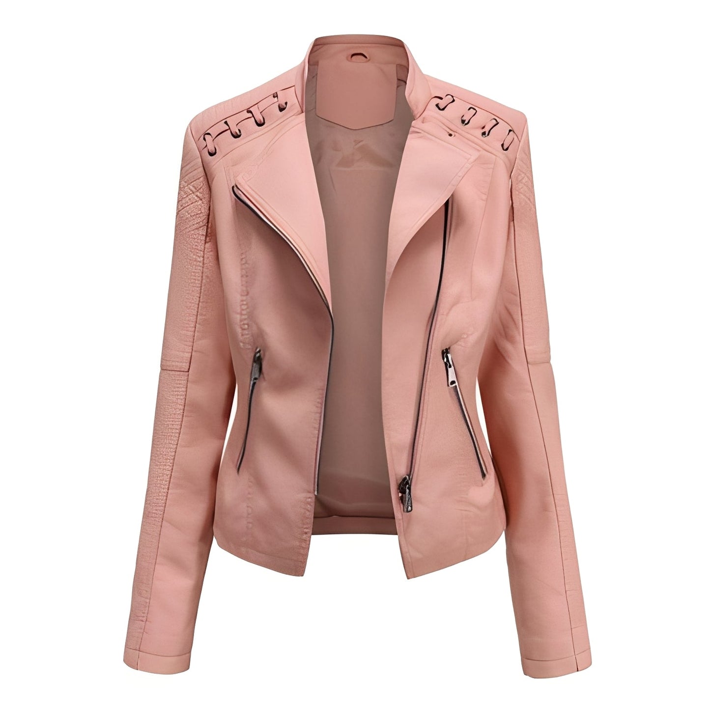 Narelle - Elegante, schmale kurze Damenlederjacke